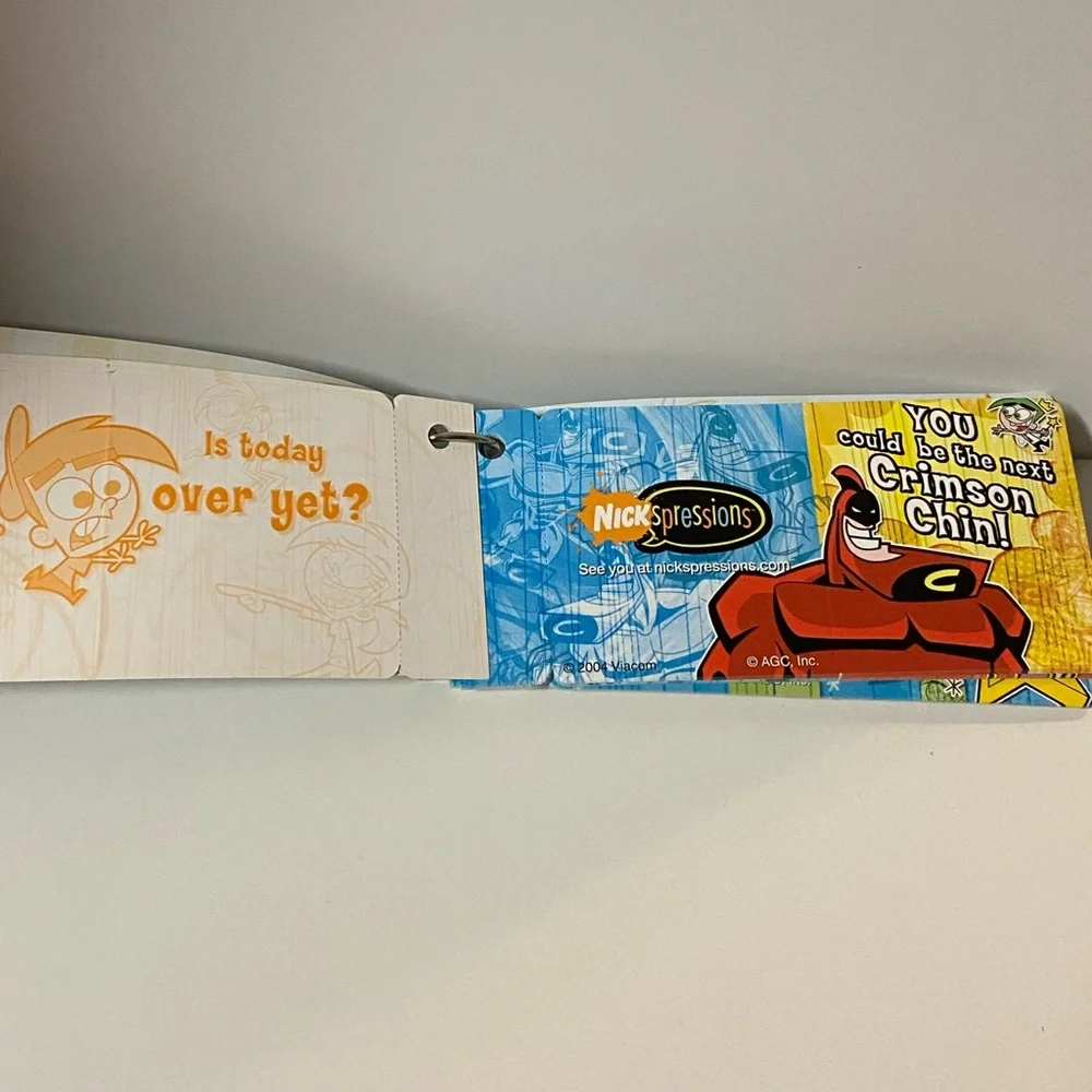Nickelodeon Nickspressions Cards On The Run The Fairly Odd Parents Y2K Note Clip